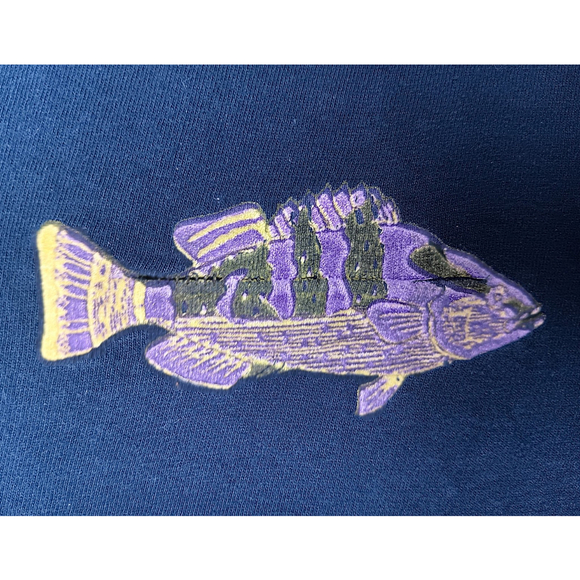 VTG 90s Florida Key West Adult XL T-shirt Single Stitch Navy Tee Hanes Hvwt USA - Picture 5 of 7